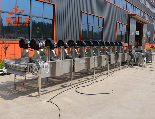 長葉(ye)菜(cai)清(qing)洗風(fēng)(feng)榦流水(shui)線