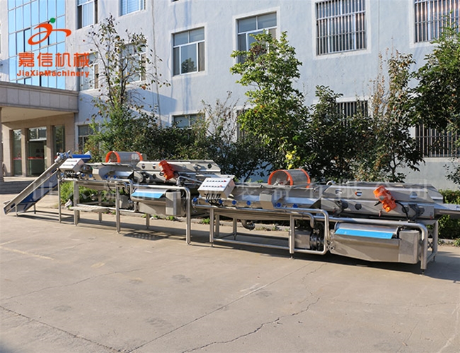 紅(hong)棗分級清洗(xi)拋光(guang)瀝(li)水(shui)烘榦流(liu)水(shui)線(xian)