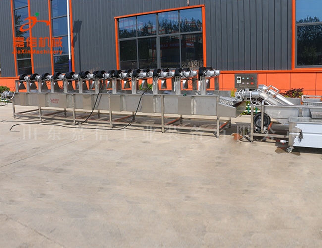 全(quan)自(zi)動玉米清(qing)洗(xi)去鬚漂(piao)燙冷(leng)卻烘榦線